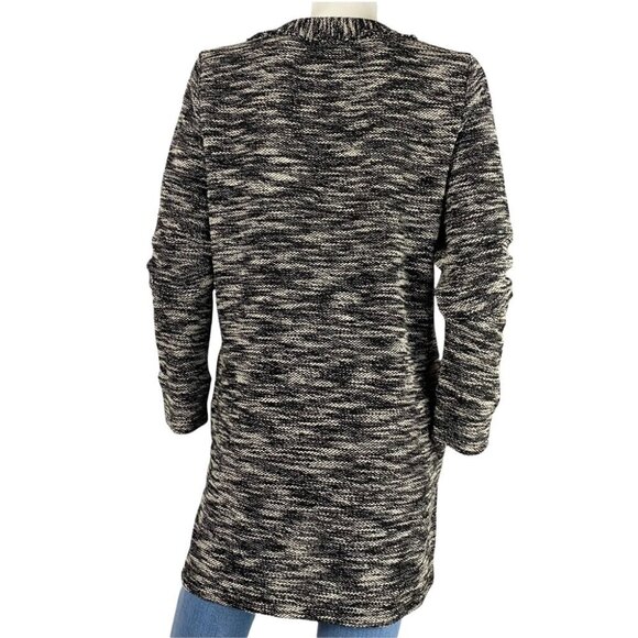 14th & UNION Black & White V-Neck Knit Tunic Top M - Picture 4 of 11